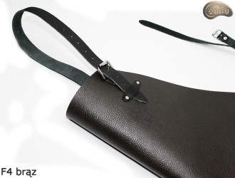 Kožená ochranná zástěra F4 BROWN /řezník/svářeč/kuchař/grilovač/zámečník
