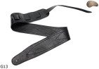 G13 guitar strap, double-sided leather strap for electric bass guitar
