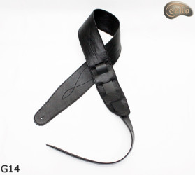 G14 gitárpánt, kétoldalas bőr pánt elektromos basszusgitárhoz