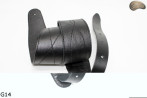 G14 guitar strap, double-sided leather strap for electric bass guitar