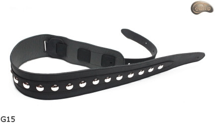 G15 kytarový popruh, oboustranný kožený popruh pro elektrickou baskytaru