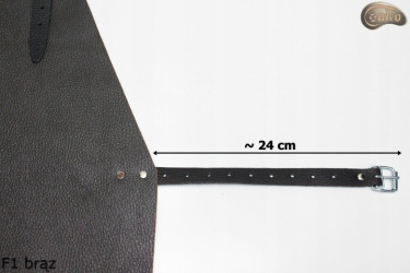 Kožená ochranná zástěra F100 BROWN/řezník/svářeč/kuchař/grilovač/zámečník