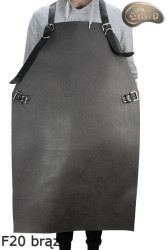 Tablier de protection en cuir F20 BROWN /boucher/soudure/chef/barbecue/serrurier