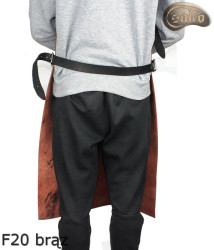 Leather protective apron F20 BROWN /butcher/welding/chef/barbecue/locksmith