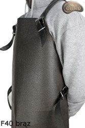 Leather protective apron F40 brown pressure-free butcher/welding/chef/barbecue/locksmith