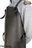 Tablier de protection en cuir F40 brown sans pression boucher/soudure/chef/barbecue/serrurier