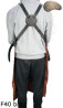 Leather protective apron F40 brown pressure-free butcher/welding/chef/barbecue/locksmith