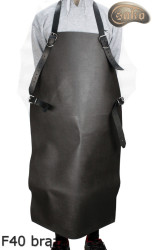 Leather protective apron F40 brown pressure-free butcher/welding/chef/barbecue/locksmith