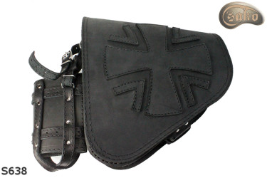 LEATHER SADDLEBAG S638 H-D SOFTAIL