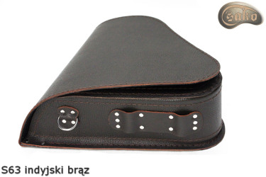 LEATHER SADDLEBAG S63 RETRO VINTARETRGE H-D SOFTAIL