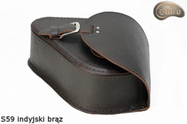 LEATHER SADDLEBAG S59 RETRO VINTAGE H-D SOFTAIL