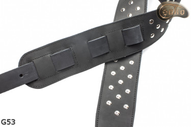 G53 Reversible Genuine Leather Electric/Bass Guitar Strap