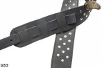 Sangle G53 double face en cuir véritable pour guitare/basse électrique