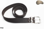 Ceinture de pantalon en cuir marron foncé PA8