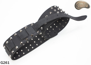 Popruh G261 pro elektrickou/baskytarovou kytaru, matný, oboustranný, pravá kůže