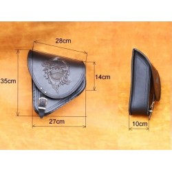 Sacoches Moto S54 CRÂNE MARRON H-D SOFTAIL