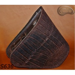 Sacoches Moto S636 CROCODILE BRUN H-D SOFTAIL