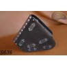 LEATHER SADDLEBAG S636 CROCODILE BROWN H-D SOFTAIL