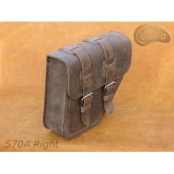 LEATHER SADDLEBAG S70 REAL H-D DYNA