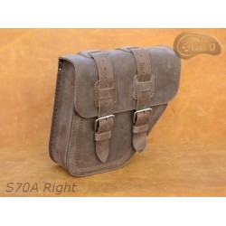 LEATHER SADDLEBAG S70 REAL H-D DYNA