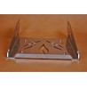 Narrow luggage carrier FLAME made of stainless steel