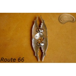 Decoration for a saddlebag / roll bag   ROUTE 66