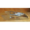 Wide luggage carrier made of stainless steel