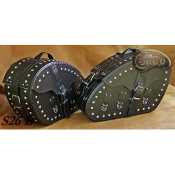 LEATHER SADDLEBAGS S26