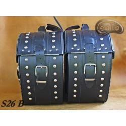 LEATHER SADDLEBAGS S26