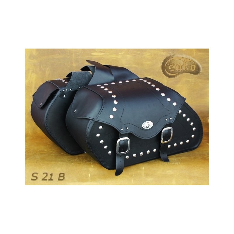 LEATHER SADDLEBAGS S21