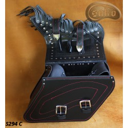 LEATHER SADDLEBAGS S294