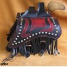 LEATHER SADDLEBAGS S293 RED *TO REQUEST*