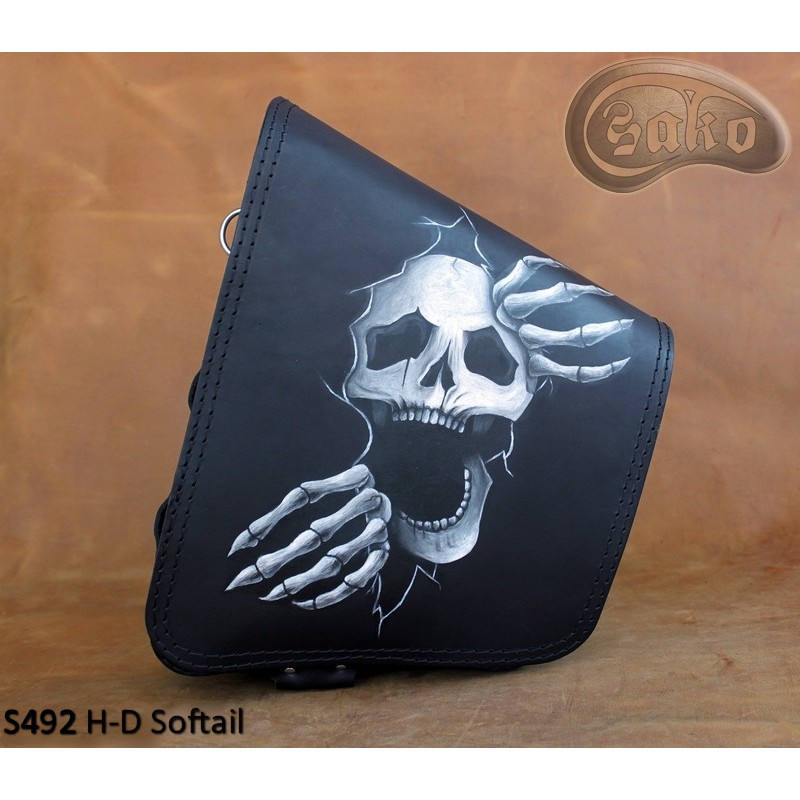 LEATHER SADDLEBAG S492 H-D SOFTAIL *TO REQUEST*