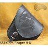 LEATHER SADDLEBAG S54 GRIM REAPER H-D SOFTAIL