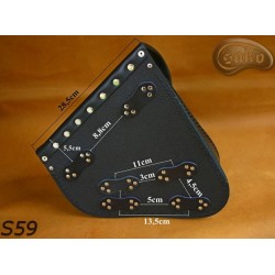 LEATHER SADDLEBAG S59 REAL H-D SOFTAIL