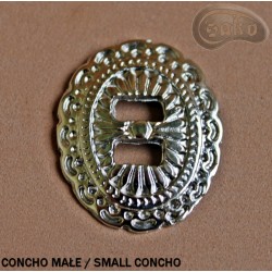 Táska / csomagtartó díszítése Concho kicsi ovális