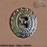 Decoration for a saddlebag / roll bag  small oval Concho
