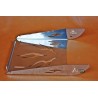 Narrow luggage carrier FLAME made of stainless steel