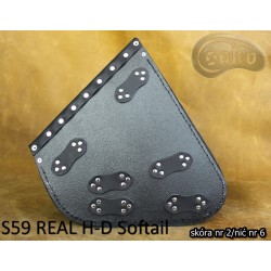 LEATHER SADDLEBAG S59 REAL H-D SOFTAIL
