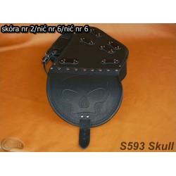Bőr táska S593 SKULL H-D SOFTAIL