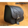 LEATHER SADDLEBAG S76 SKULL H-D DYNA